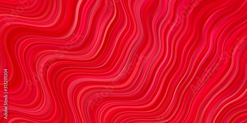 Light Red, Yellow vector background with curves. Colorful illustration with curved lines. Pattern for websites, landing pages.