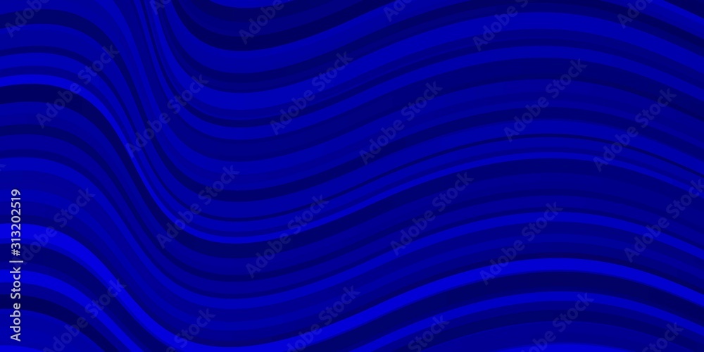 Dark BLUE vector backdrop with bent lines. Abstract illustration with bandy gradient lines. Smart design for your promotions. Dark BLUE vector backdrop with bent lines. Abstract illustration with bandy gradient lines. Smart design for your promotions.