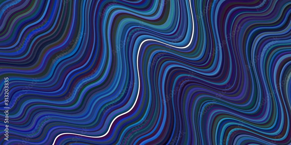 Dark BLUE vector pattern with curved lines.