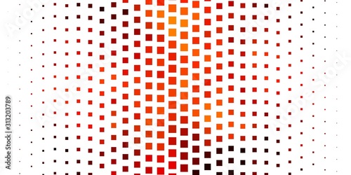 Light Orange vector pattern in square style. Rectangles with colorful gradient on abstract background. Modern template for your landing page.