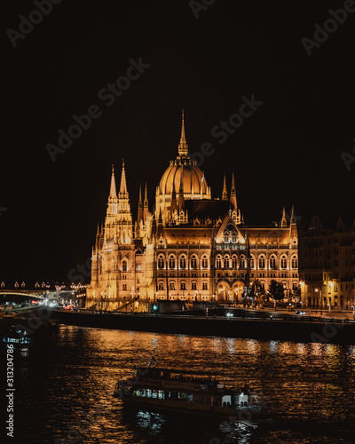 Hungarian parliament building in Budapest Hungary © Jhoele
