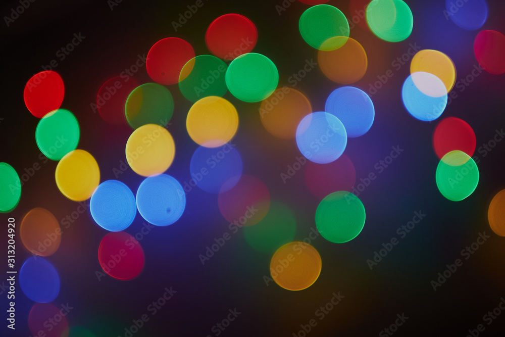 Blur background texture bokeh red, blue, yellow, green, round, hearts. Unfocused abstract Christmas background Blur background texture bokeh red, blue, yellow, green, round, hearts. Unfocused abstract Christmas background