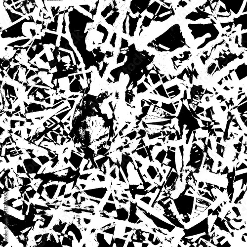 Grunge background black and white. Abstract vector texture of scratches  dirt