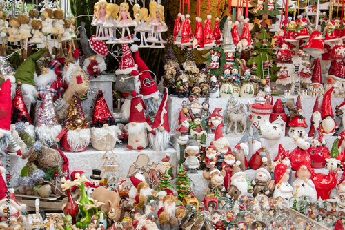 Toys on display at a Christmas Market.