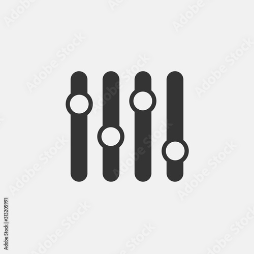 equalizer icon vector illustration symbol