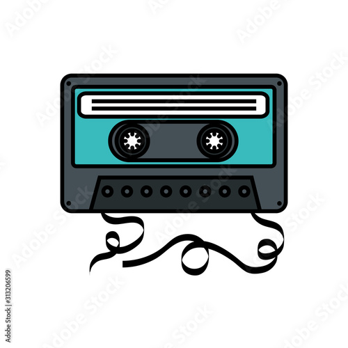 cassette music pop art style icon