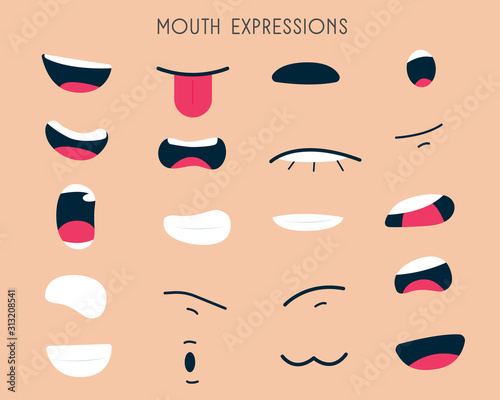 Mouth Expressions Set is Help Express feelings.