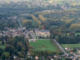 vue aérienne du château d'Anet en Eure-et-Loir en France