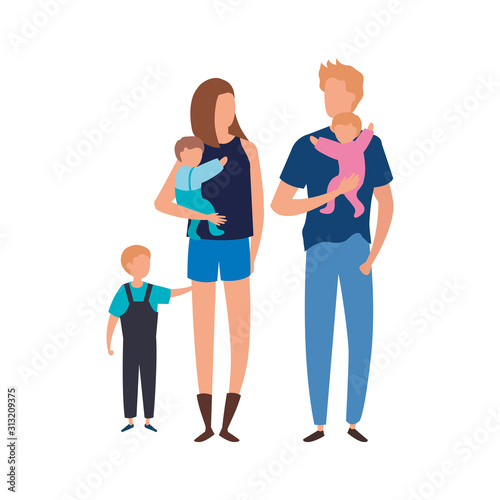 parents with sons avatar characters