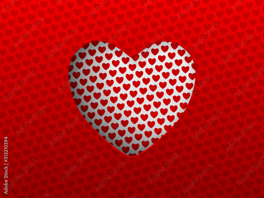 Cutted heart background