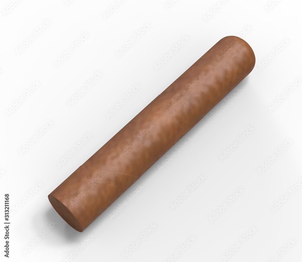 Blank cigar template for mock up, 3d render illustration. Blank cigar template for mock up, 3d render illustration.