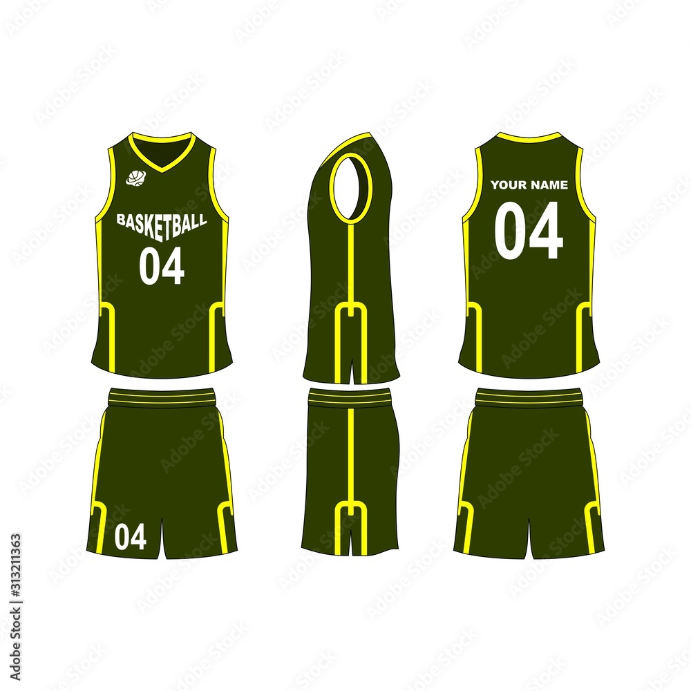 Basketball jersey set template collection Stock Vector Adobe Stock