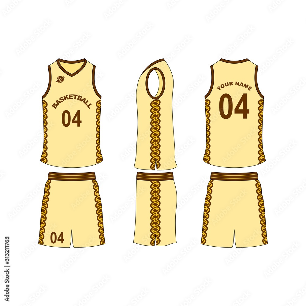 Basketball jersey set template collection. Stock Vector | Adobe Stock
