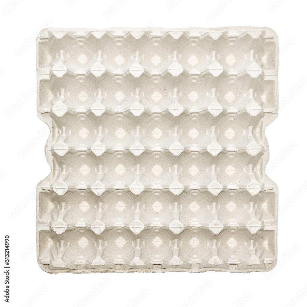 paA paper container for the safe transport of eggs which makes it safe to break. Isolated on a white background. paA paper container for the safe transport of eggs which makes it safe to break. Isolated on a white background.