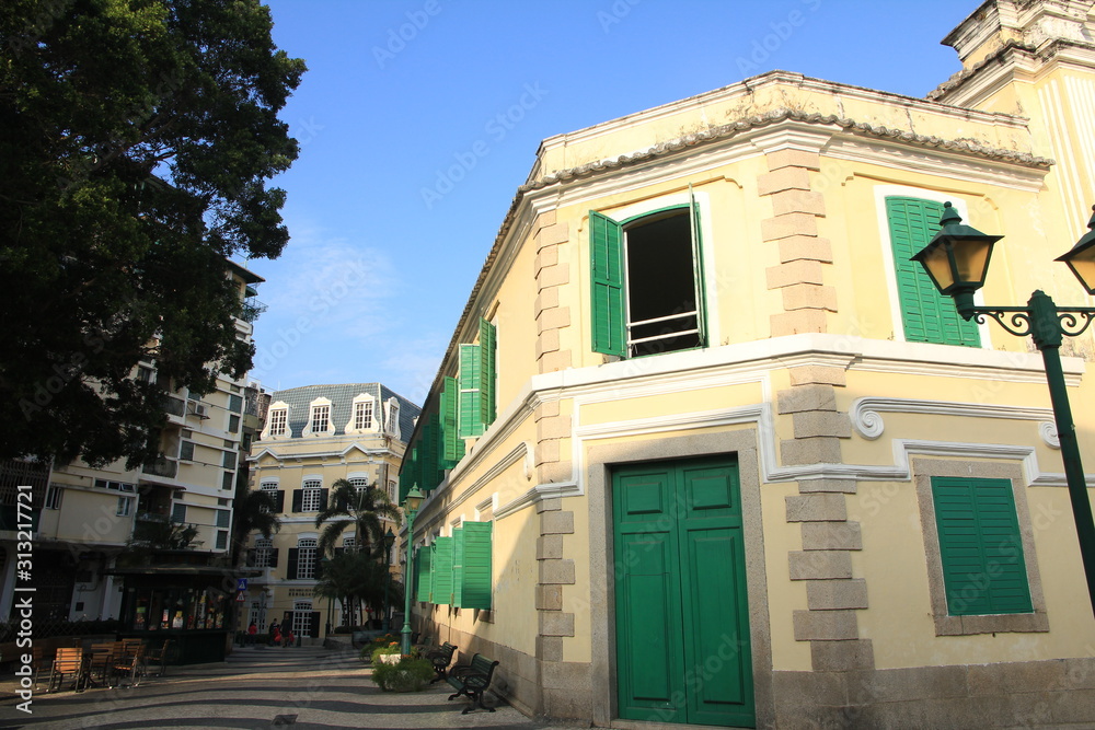 European Architecture in Largo de Santo Agostinho (St. Augustine’s Square), Macau European Architecture in Largo de Santo Agostinho (St. Augustine’s Square), Macau