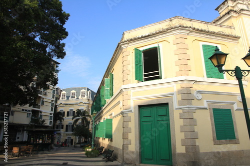 European Architecture in Largo de Santo Agostinho (St. Augustine’s Square), Macau