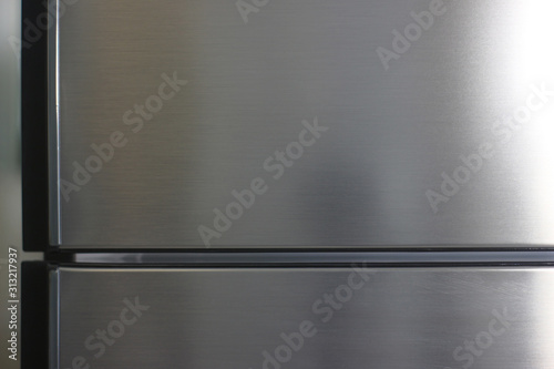 blank refrigerator door texture background photo