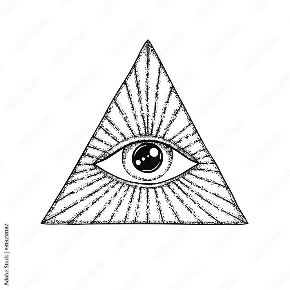 Tattoo uploaded by Joe • Horus eye. (via IG - claudia.kelevra) #Triangle  #TriangleTattoos #TriangleTattoo #Geometry #Geometric #HorusEye • Tattoodo