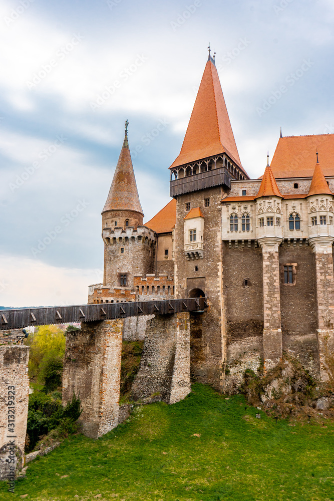 Corvin Castle . Also known as Hunyadi Castle or Hunedoara Castle is a Gothic-Renaissance castle . One of the most beautiful and classical castle in the country , Hunedoara , Romania