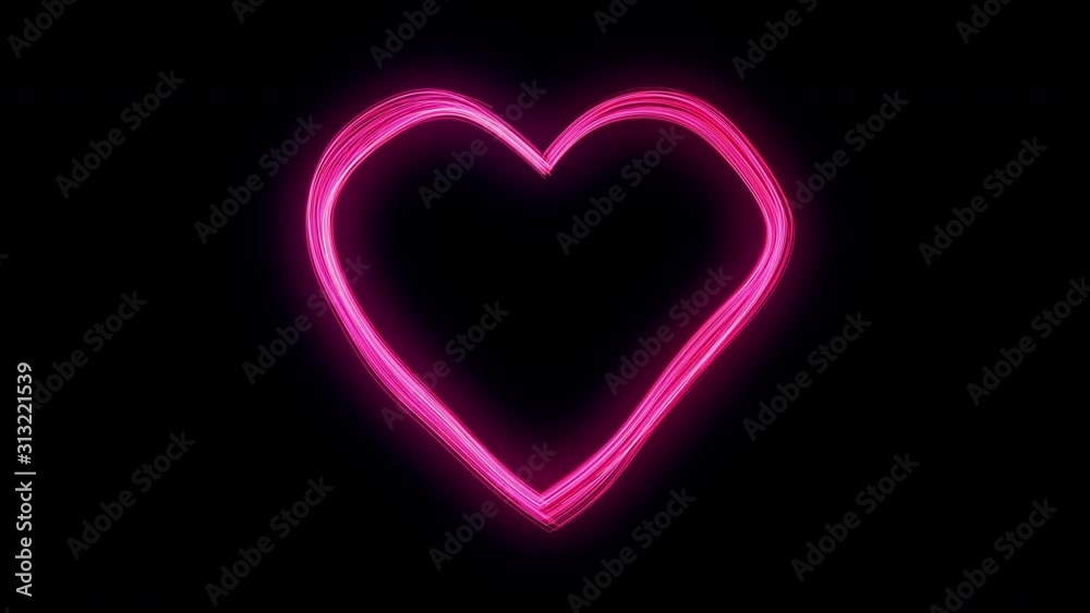 Valentines day festive and luxury heart 3D animation. Bright and vibrant glittering streams form a glowing heart shape with glow. Bright red and colorful love and romance holiday background in 4K Valentines day festive and luxury heart 3D animation. Bright and vibrant glittering streams form a glowing heart shape with glow. Bright red and colorful love and romance holiday background in 4K