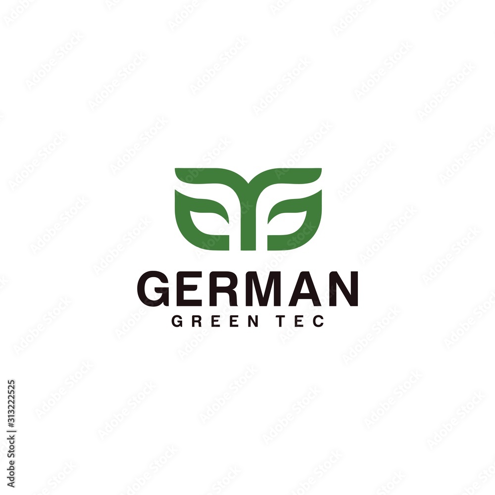 German Green logo simple, natural, minimalist German Green logo simple, natural, minimalist
