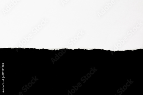 white ripped paper edge texture overlay background