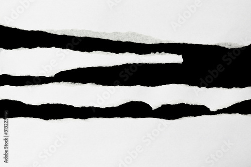 white ripped paper edge texture overlay background