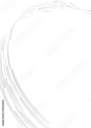 A4　灰色の円形