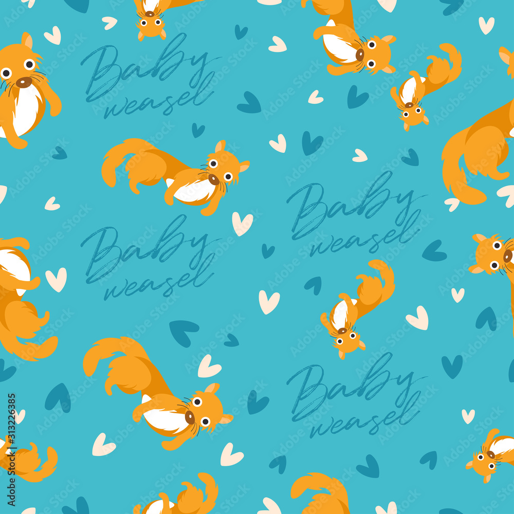 Big set of young animal seamless pattern : Vector Illustration Big set of young animal seamless pattern : Vector Illustration