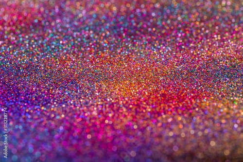 closeup colourful glitters abstract background