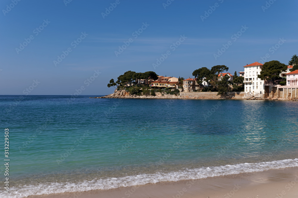 Cassis beach in the french riviera