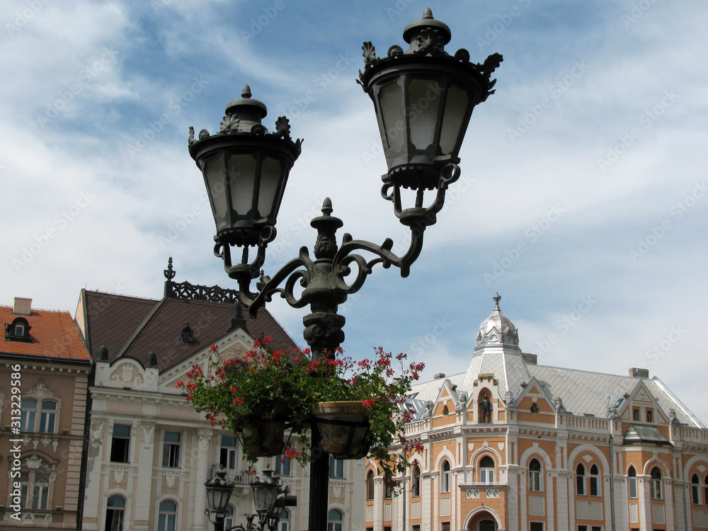 street lantern in Novi Sad in Serbia