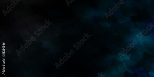 Light BLUE vector background in polygonal style.