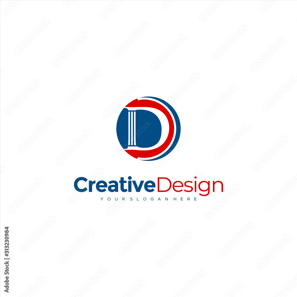D LETTER LAW OFFICE LOGO Design template Icon Design D LETTER LAW OFFICE LOGO Design template Icon Design