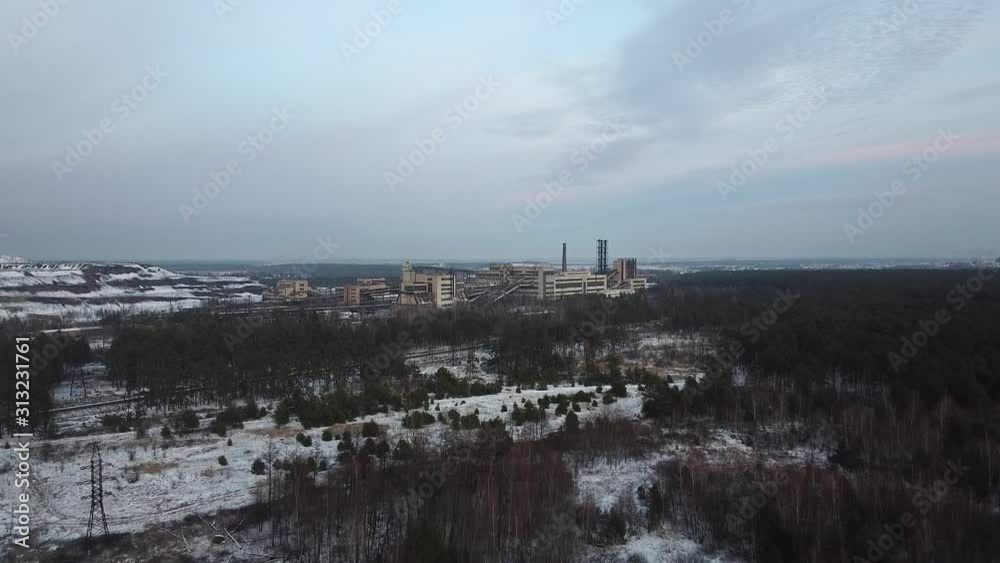 Coalmine, coal processing plant aero Coalmine, coal processing plant aero