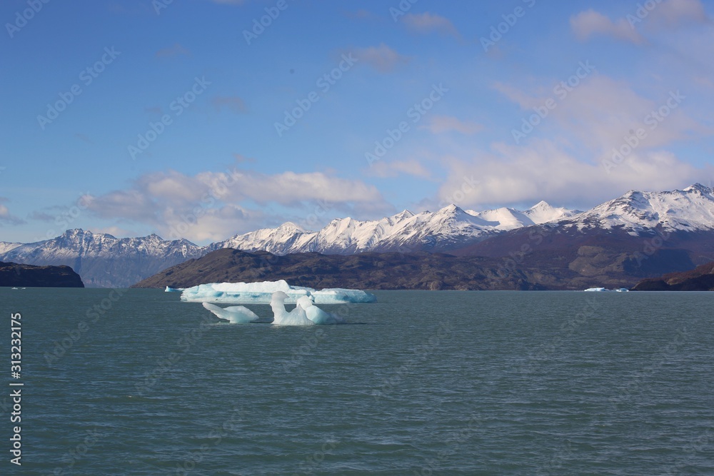 Sightseeing Rios de Hielo Cruise ship boat near glaciers Upsala and Spegazzini in Patagonia, Argentina Sightseeing Rios de Hielo Cruise ship boat near glaciers Upsala and Spegazzini in Patagonia, Argentina