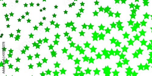 Light Green vector pattern with abstract stars. Blur decorative design in simple style with stars. Pattern for wrapping gifts.