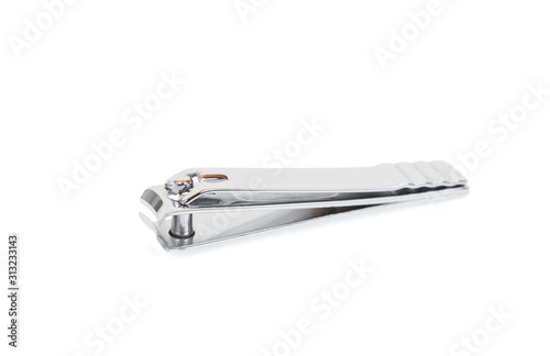 Nail clippers isolated on white background.