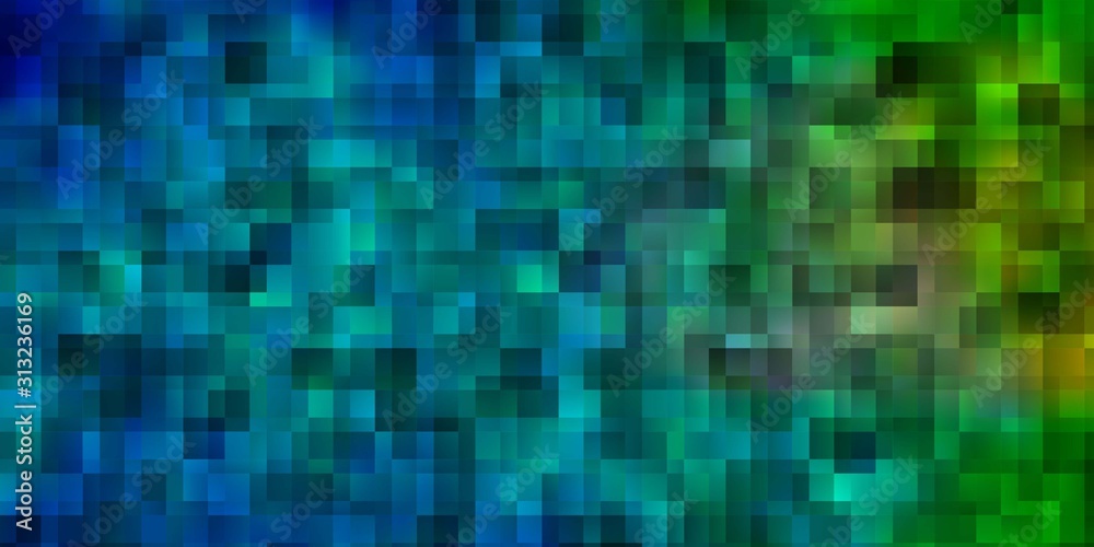Light Blue, Green vector background with rectangles. Light Blue, Green vector background with rectangles.