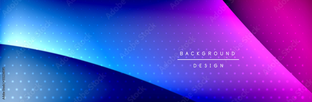 Obraz premium Flowing waves with 3d shadow effects and fluid gradients. Dynamic trendy abstract background. Vector Illustration