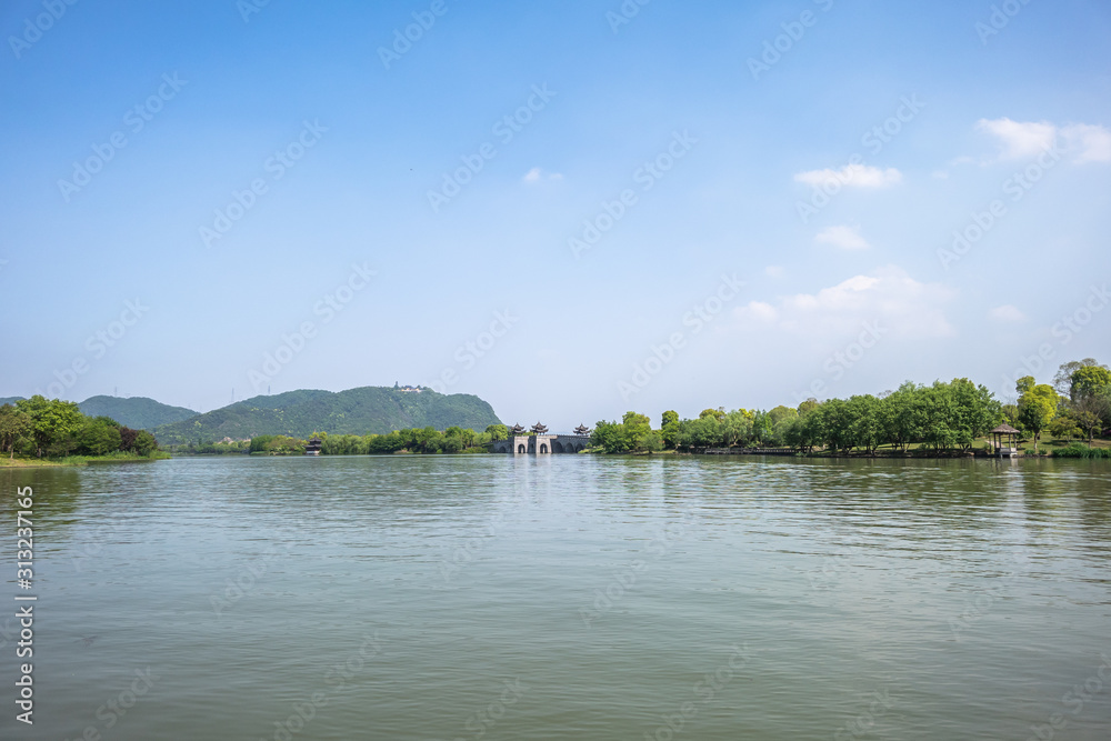 lake in deep forest