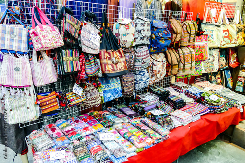 Photography market stall, digital photo picture as a background