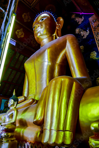 Canvas Print reclining buddha in thailand, digital photo picture as a background