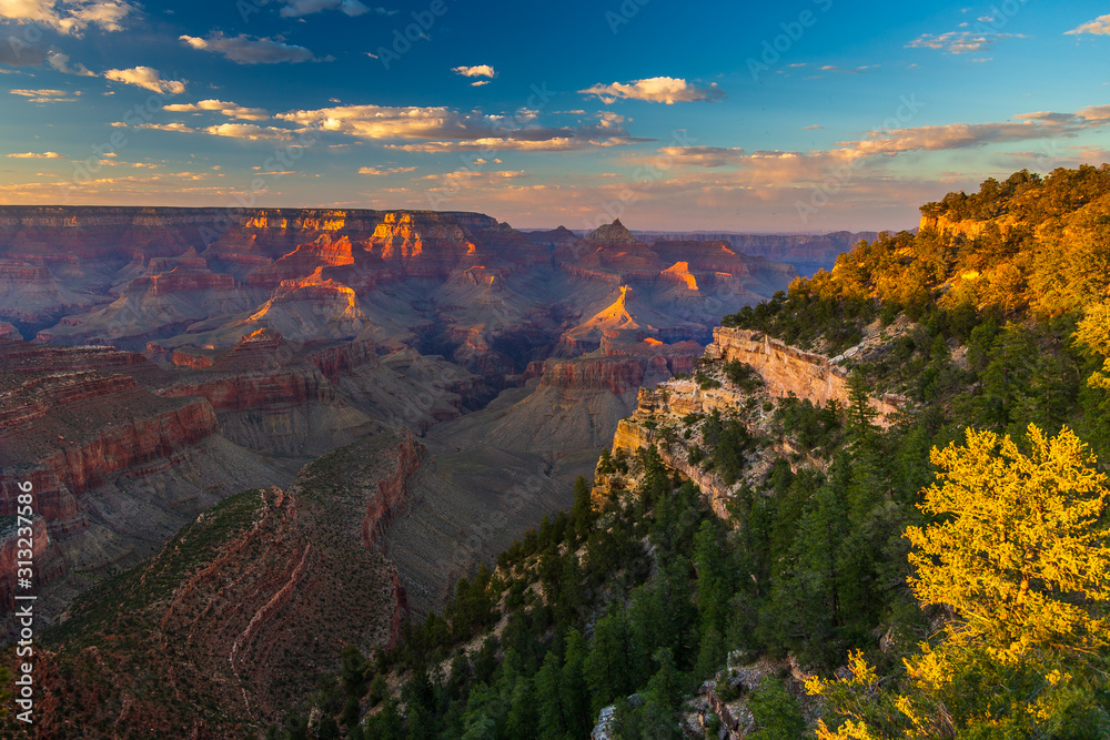 Sunset over the Grand Canyon Colorado, Arizona, USA