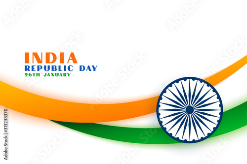 indian republic day tri color flag concept background