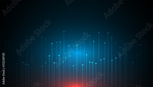 Abstract big data technology concept background design