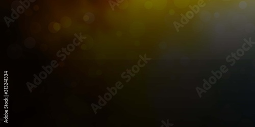 Light Blue, Yellow vector layout with circle shapes. Illustration with set of shining colorful abstract spheres. Pattern for business ads.
