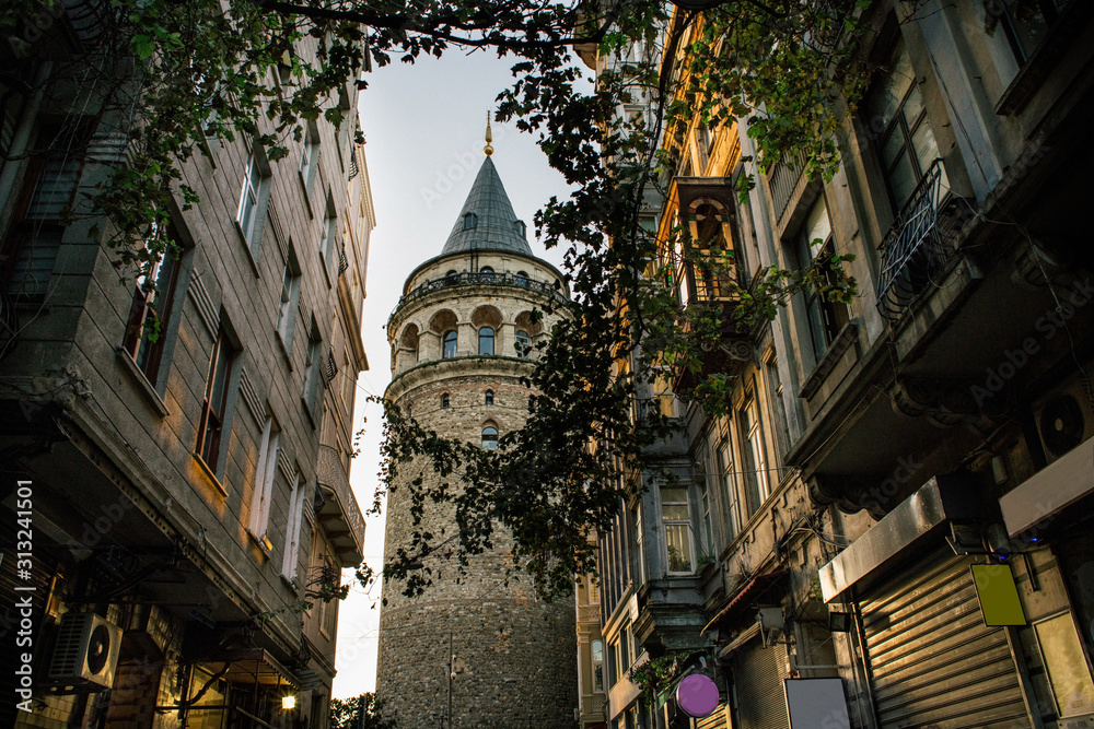 Galata Tower view , İstanbul Turkey