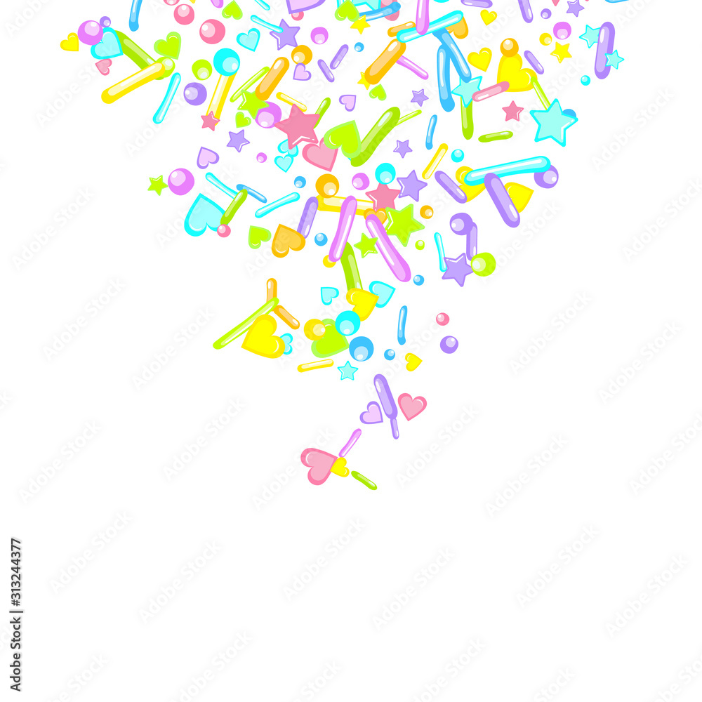 Sprinkles grainy. Cupcake dessert bakery confetti