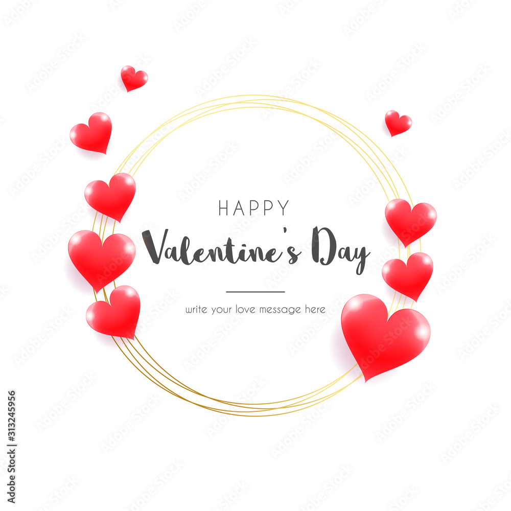 Valentine's Day Background concept design suitable for advertisement, banner, and gift card